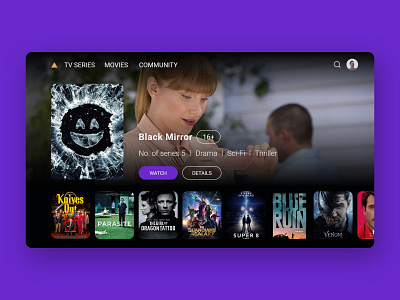 Daily UI 25 - TV App