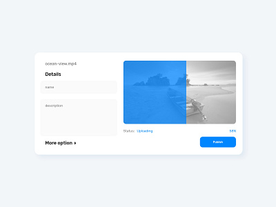 Daily UI 31 - File Upload - Video upload