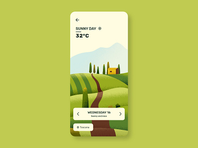 Daily UI 37 - Weather - Toscana weather