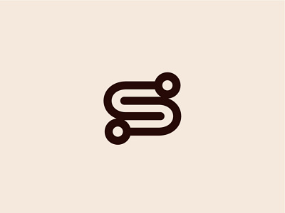 S logo branding flat icon illustrator logo minimal typography vector