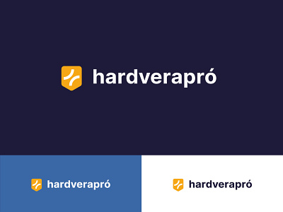 Hardverapró logo redesign app brand branding design flat logo logodesign minimal mobile typography ui ux vector web