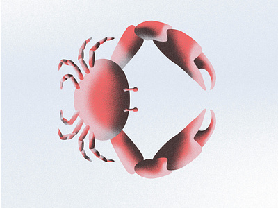 36daysoftype - C|rab c crab creative design flat illustration minimal typography vector