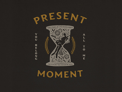 Present Moment branding color design flowers future hourglass illustration illustration art illustrator moment present presentmoment sun texture time typography vector woman