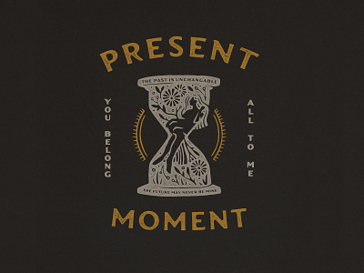 Present Moment branding color design flowers future hourglass illustration illustration art illustrator moment present presentmoment sun texture time typography vector woman