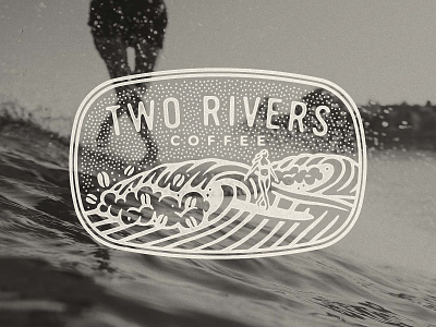 2 Rivers Coffee apparel branding design illustration illustration art logo typography vector