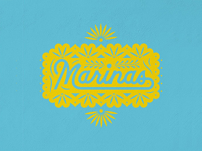 Marina's TexMex branding design food illustration illustration art logo logodesign mexican papelpicado texas texmex texture typography typographydesign vector
