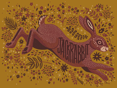 Jackrabbit design hand lettering illustration typography