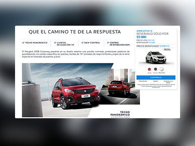 Peugeot 2008 Website branding design ui user interface ux web website