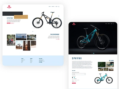 Roar Cycle Project bicycle shop branding design ecommerce ui ux web