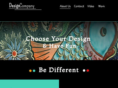 DesignCompany creative design design figma font image landing page ui ux web design
