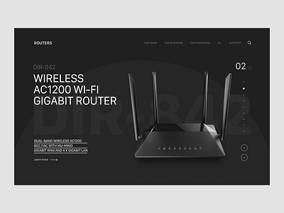 Routers concept design flat minimal riuter ui ux uxui web