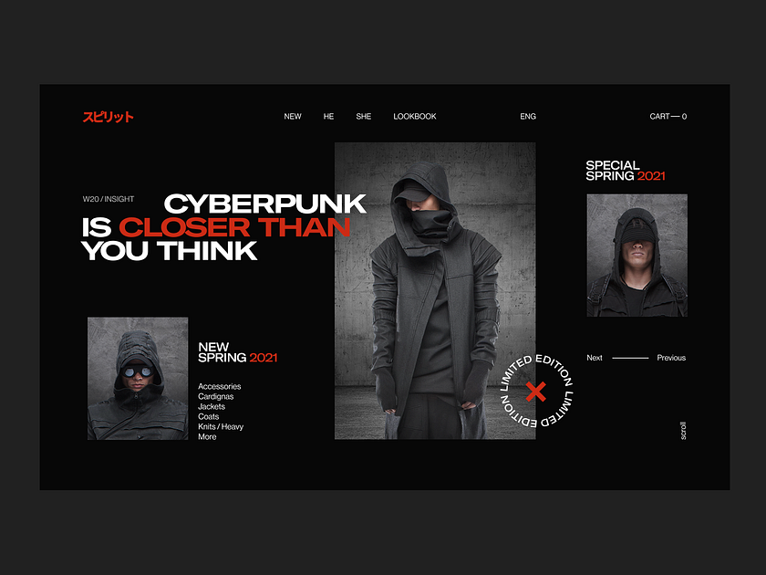 Cyberpunk Fashion Dark by Andrey Novickov on Dribbble
