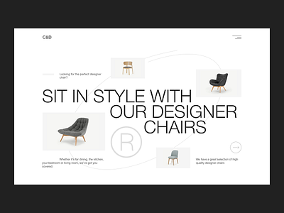 Designer Furniture concept design designer furniture ecommerce figma furniture furniture design furniture store furniture website minimal minimalism ui ux uxui web website