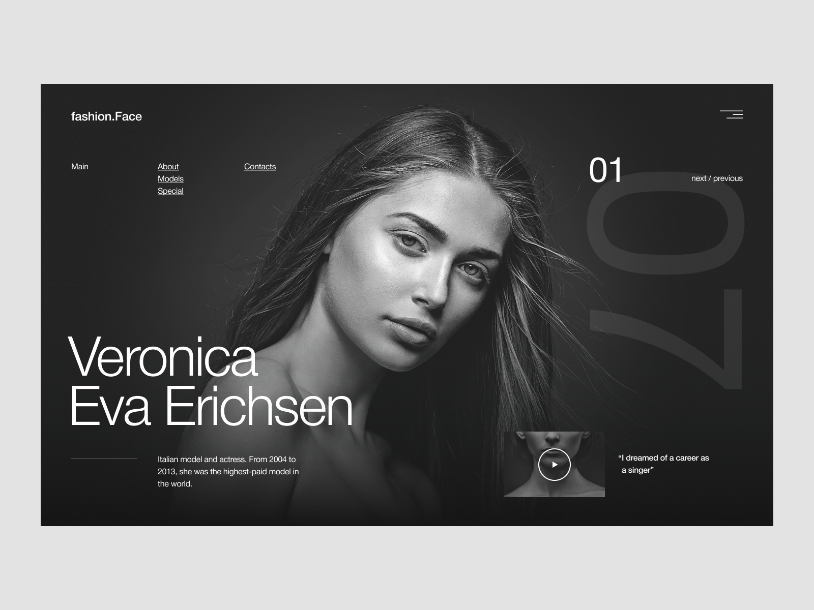 fashion.Face - Concept by Andrey Novickov on Dribbble