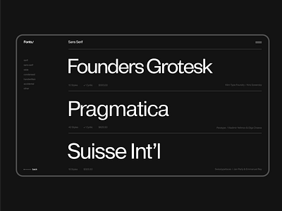 Fonts concept design font collection font site fonts graphic design minimal minimalism type typography ui uxui web