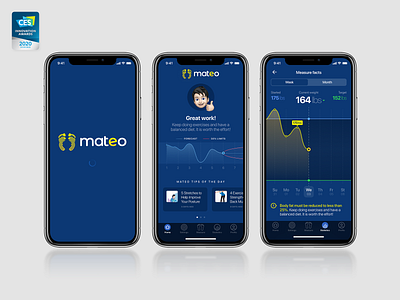 Mateo - Smart Bathroom Mat iOS App ios app ios design logo design mobile design