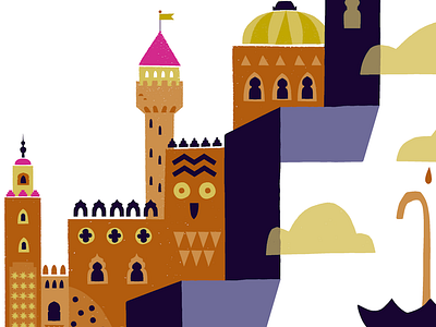 Magic City 1001 arabian nights design fairy tales fantasy illustration pattern
