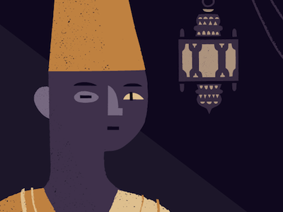 The First Qalandar 1001 arabian nights editorial illustration illustration portrait