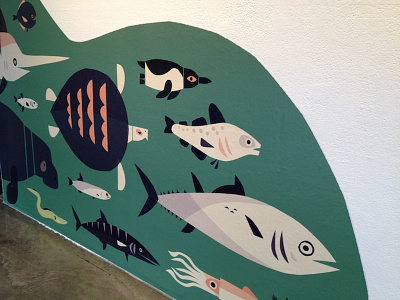 Migration on the Fin wall decal