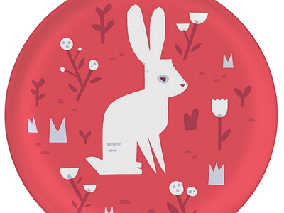 White Rabbit Plate alice in wonderland graphic design illustration kids design pattern pattern design print and pattern surface design