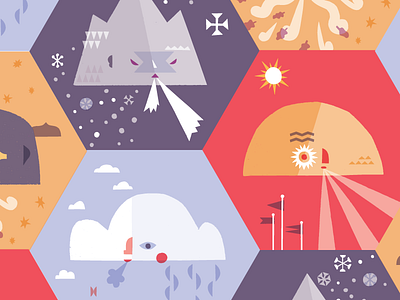 The Four Winds character design clouds design graphic design icon design illustration pattern seasons the four winds weather wind