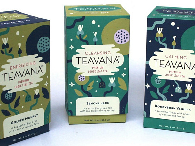 Teavana Boxes branding graphic design illustration illustrative branding packaging design pattern surface design tea tea packaging