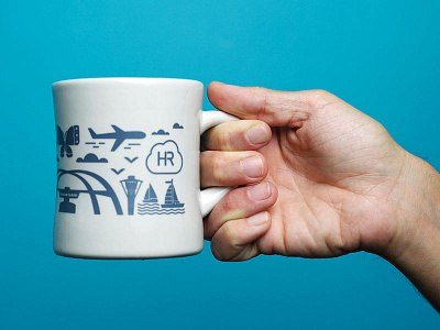 HR Cloud Mug branding design graphic design illustration mug mug design