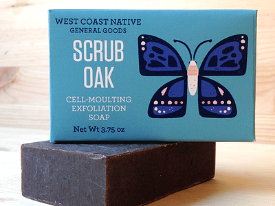 Scrub Oak Soap animals butterfly california graphic design illustration los angeles nature packaging packaging design soap soap packaging