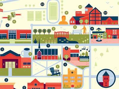 Lebanon Valley College Map By Alexander Vidal - Dribbble