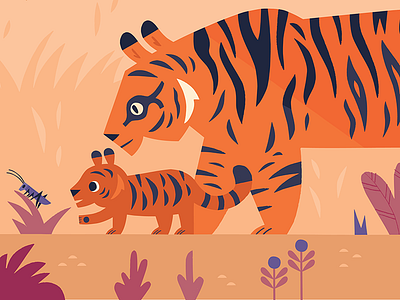 Tiger Paws animal animal illustration book illustration character design childrens book illustration tiger tiger illustration