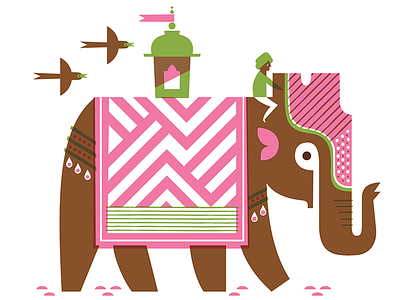 Elephant design elephant illustration india pattern screen print screenprint travel travel illustration