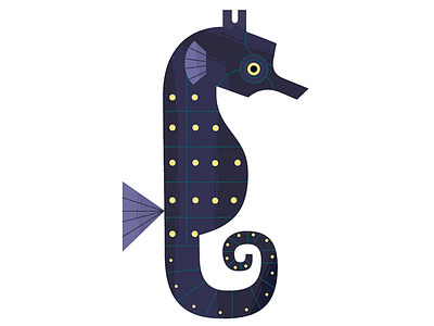 Seahorse Spot Illustration