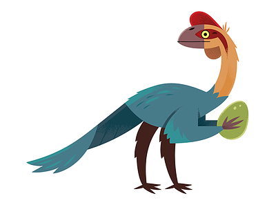 Oviraptor animals dinosaur dinosaur illustration illustration nature prehistoric science