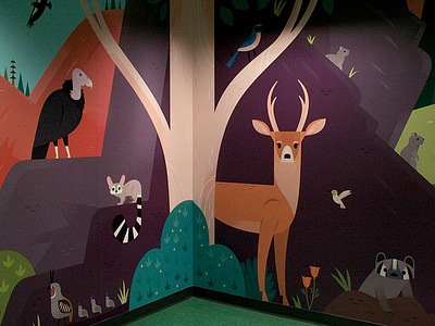 Curiosity Grove animals children environment design illustration museums nature wildlife