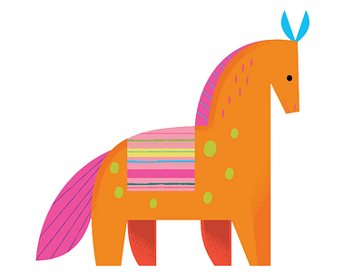 Caballo animals character design folk art horse illustration mexico pattern toy design wildlife