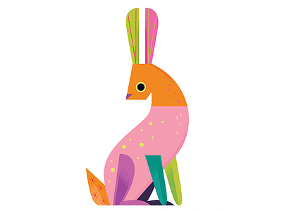 Conejo animals folk art icon illustration mexico rabbits toy design toys