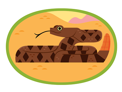 Rattlesnake animals desert design illustration nature rattlesnake snakes vector wildlife