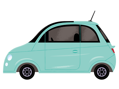 Fiat automobile car car illustration design illustration vector