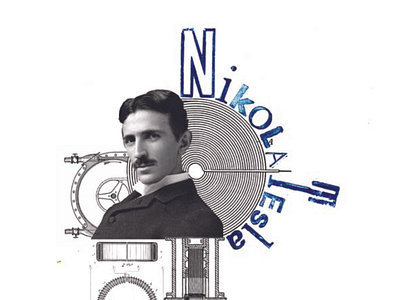 The Life of Nikola Tesla Book Cover Design