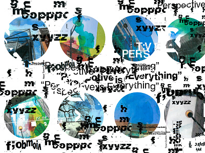 A New Perspective collage collage digital design digital collage experimental folding helvetica street photography typography