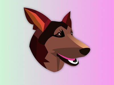 Izzy's Smile affinity designer cute design dog illustration ui vector