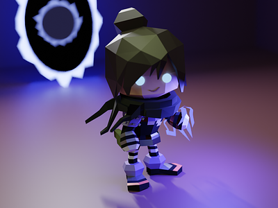 Apex Legends: Wraith apex legends art blender cute design gaming illustration lighting low poly low polygon video game wraith