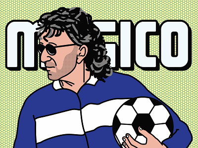 Jorge "El Mágico" González el salvador illustration