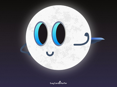 Print ¡Soy Supermoon! illustration moon