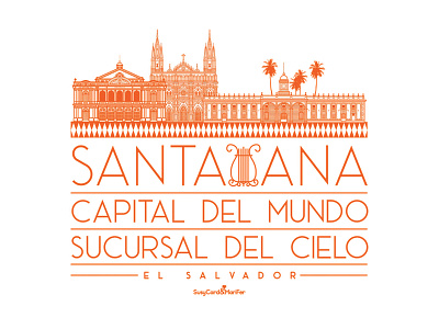 Centro Histórico de Santa Ana, ES. affinity designer el salvador illustration santa ana vector