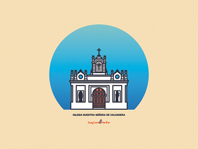 Print Iglesia Nuestra Señora De Valvanera affinity designer el salvador illustration santa ana vector