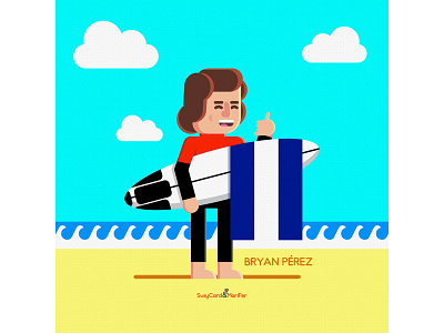 Bryan Pérez affinity designer el salvador illustration surf vector