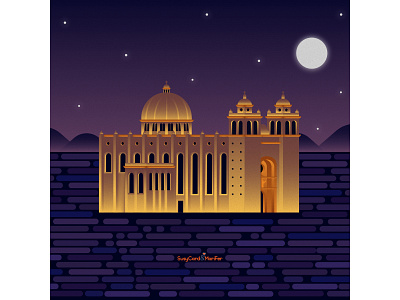 Catedral Metropolitana, San Salvador, ES. affinity designer el salvador illustration vector