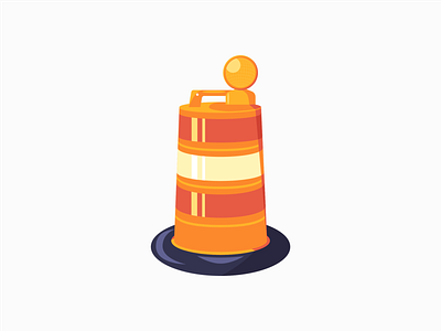 Traffic Cone 3d adobe illustrator cone daily design digital art illustration minimal orange traffic vector