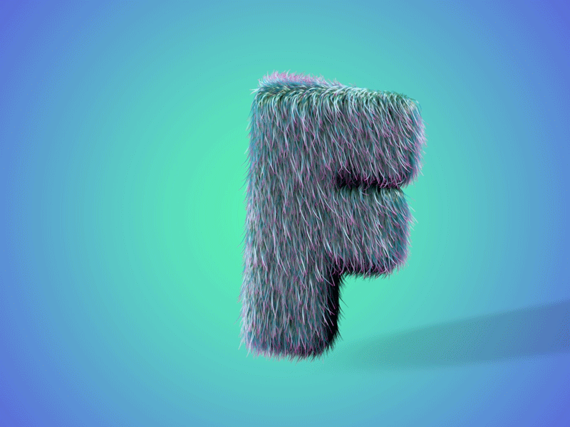 Fur after affects cinema 4d motion graphics typography